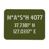 Magnet Flexible M*A*S*H 4077 Latitude Longitude (Horizontal)