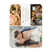 Magnet Flexible M. et Mme Mariage Merci Photo Collage (Vertical)
