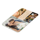 Magnet Flexible M. et Mme Merci Photo Collage Peach and Gold (Côté Gauche)
