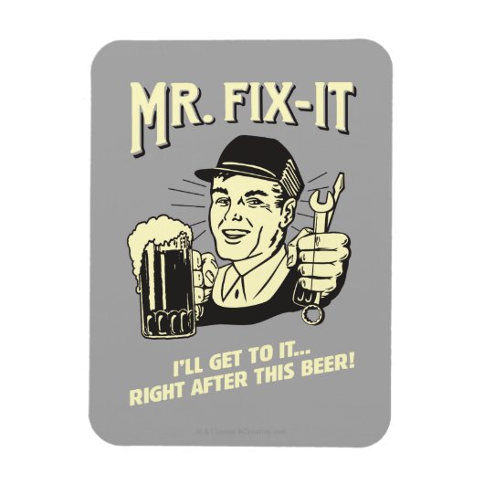 Magnet Flexible M. Fixit : Après cette bière (Vertical)