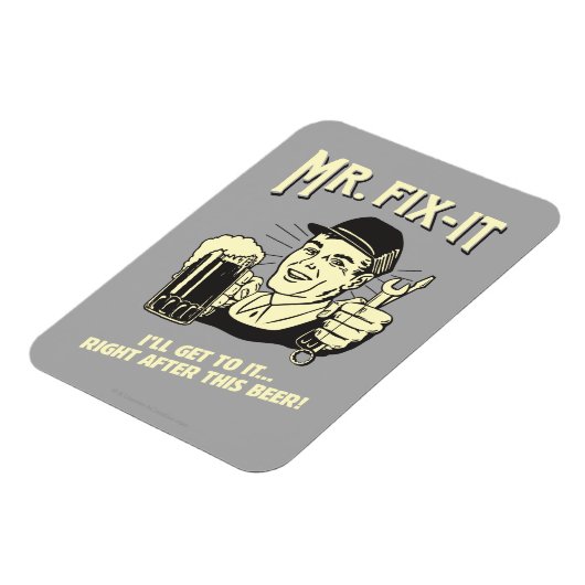 Magnet Flexible M. Fixit : Après cette bière (Côté Gauche)