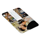 Magnet Flexible M. Mme Photo Collage Mariage Merci (Côté Droit)