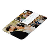 Magnet Flexible M. Mme Photo Collage Mariage Merci (Côté Gauche)