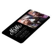 Magnet Flexible M. & Mr Script - Enregistrer la date avec la photo (Côté Gauche)