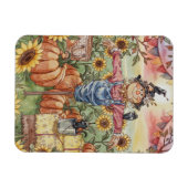 Magnet Flexible "M. Scarecrow" - Belle illustration d'Halloween (Horizontal)