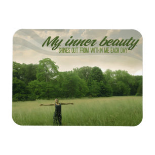 Magnet Flexible "Ma beauté intérieure" Motivation Affirmation Flex