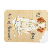 Magnet Flexible Ma Brittany Mange Mes devoirs (Horizontal)