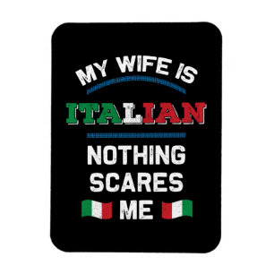 Magnet Flexible Ma femme est italienne Italie République Italie It