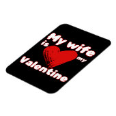 Magnet Flexible Ma femme est ma Saint-Valentin (Côté Gauche)