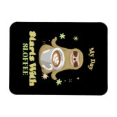 Magnet Flexible Ma journée commence avec du Sloffee (Horizontal)