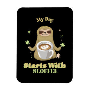 Magnet Flexible Ma Journée Commence Avec Sloffee