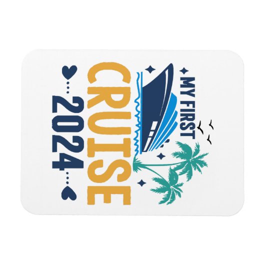 Magnet Flexible Ma première croisière 2024 (Horizontal)