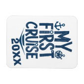 Magnet Flexible Ma première croisière personnalisée (Horizontal)