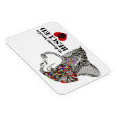 Magnet Flexible Ma race préférée est Secourue l'aimant d'adoption  (Côté Droit)