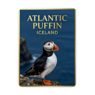 Magnet Flexible 🐧 Macareux moine Oiseau côtier d'Islande