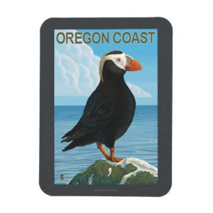 Magnet Flexible Macareux tufté de côte de l'Orégon