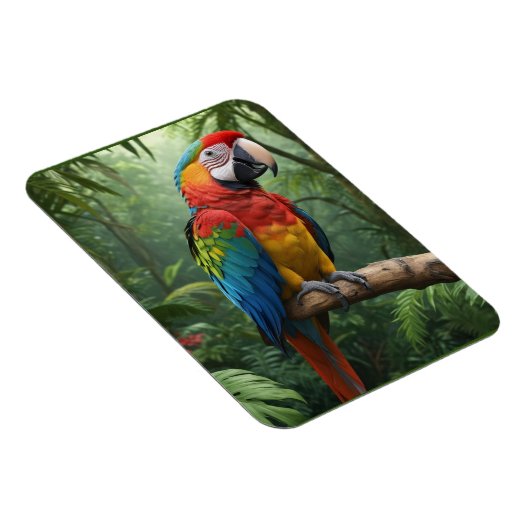 Magnet Flexible Macaw Parrot (Côté Droit)
