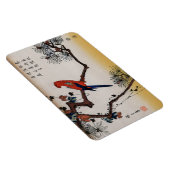Magnet Flexible Macaw sur une branche de pin, Hiroshige (Côté Droit)