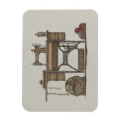 Magnet Flexible Machine à coudre et chatons (Vertical)