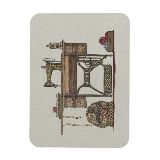 Magnet Flexible Machine à coudre et chatons (Vertical)