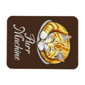 Magnet Flexible Machine à purer, chat à gingembre dormant mignon (Horizontal)