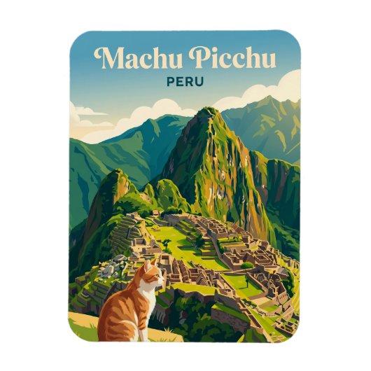 Magnet Flexible Machu Picchu Pérou (Vertical)