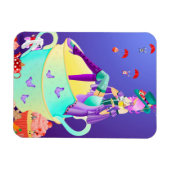 Magnet Flexible Mad Hatter à la télé (Horizontal)
