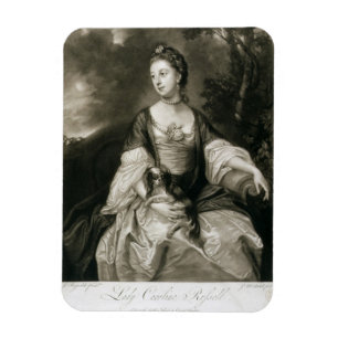 Magnet Flexible Madame Caroline Russell, gravé par James McArdell
