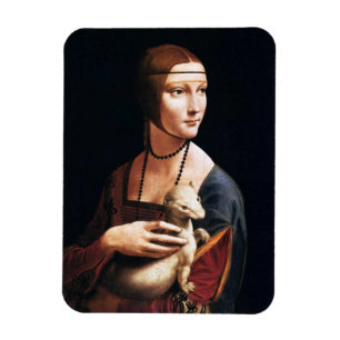 Magnet Flexible Madame de Leonardo da Vinci avec un aimant de