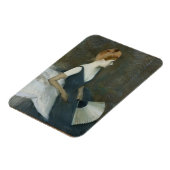 Magnet Flexible Madame Marthe Letellier assise sur un canapé (Côté Gauche)