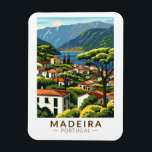 Magnet Flexible Madeira Portugal Island Travel Art Vintage<br><div class="desc">Conception de déplacement vectoriel rétro Madère. Madère,  une région autonome du Portugal,  est un archipel comprenant 4 îles au large de la côte nord-ouest de l'Afrique. Il est connu pour son vin homonyme et son climat subtropical chaud.</div>
