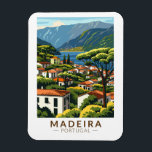 Magnet Flexible Madeira Portugal Island Travel Art Vintage<br><div class="desc">Conception de déplacement vectoriel rétro Madère. Madère,  une région autonome du Portugal,  est un archipel comprenant 4 îles au large de la côte nord-ouest de l'Afrique. Il est connu pour son vin homonyme et son climat subtropical chaud.</div>
