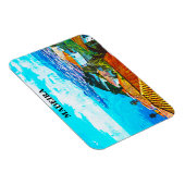 Magnet Flexible Madeira Portugal Panorama Illustration (Côté Droit)