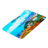 Magnet Flexible Madeira Portugal Panorama Illustration (Côté Gauche)