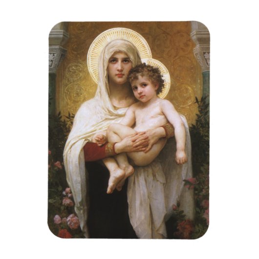 Magnet Flexible Madone des Roses de Bouguereau (Vertical)