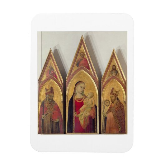 Magnet Flexible Madonna and Child with SS. Nicholas and Proculus (Vertical)