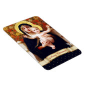 Magnet Flexible Madonna de W.Bouguereau. Cadeau de Noël en beaux-a (Côté Droit)