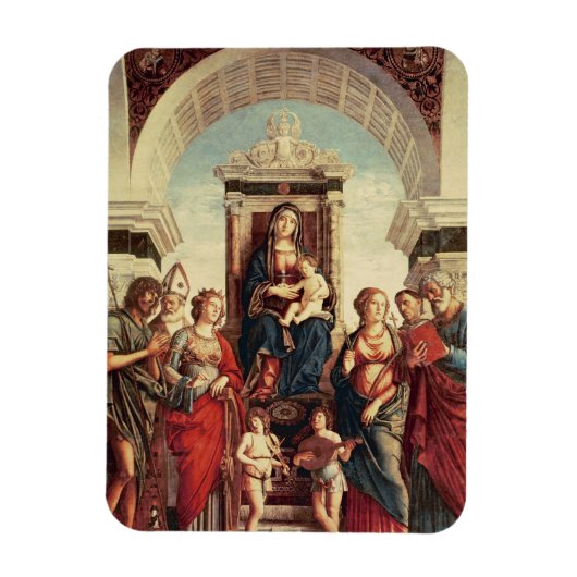 Magnet Flexible Madonna et l'enfant avec les saints (Vertical)