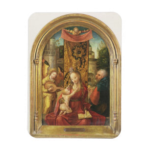 Magnet Flexible Madonna et l'enfant couronnés