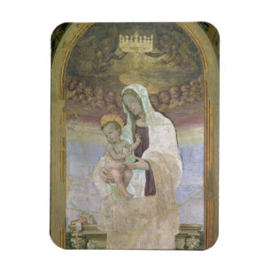 Magnet Flexible Madonna et l'enfant, un détail du tabernacl