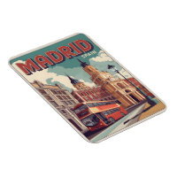 Madrid bus Espagne souvenirs de voyage vintage, ca