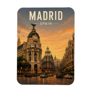 Magnet Flexible Madrid Espagne Patrimoine Royal Ville Européenne V