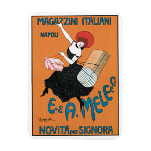 Magnet Flexible Magasins Italiens Art Nouveau vintage par Capiello