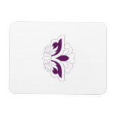 Magnet Flexible Magenta rouge décoratif (Horizontal)