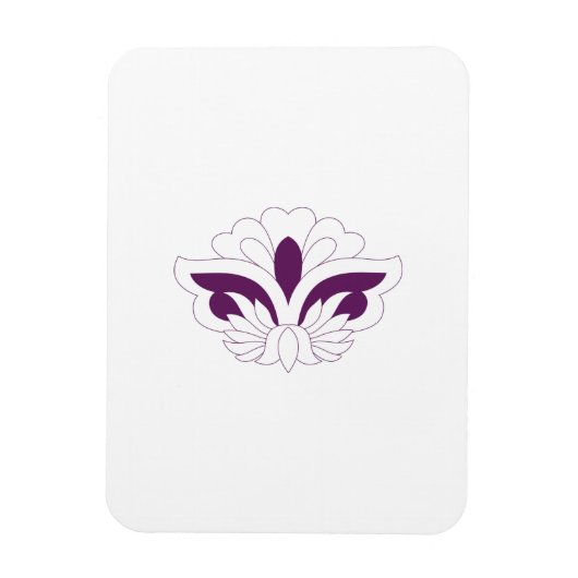 Magnet Flexible Magenta rouge décoratif (Vertical)