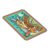 MAGNET FLEXIBLE MAGIC CANDY CORN DRAGON, IMAGINAIRE HALLOWEEN (Côté Droit)