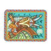 MAGNET FLEXIBLE MAGIC CANDY CORN DRAGON, IMAGINAIRE HALLOWEEN (Horizontal)
