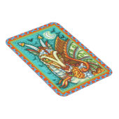 MAGNET FLEXIBLE MAGIC CANDY CORN DRAGON, IMAGINAIRE HALLOWEEN (Côté Droit)