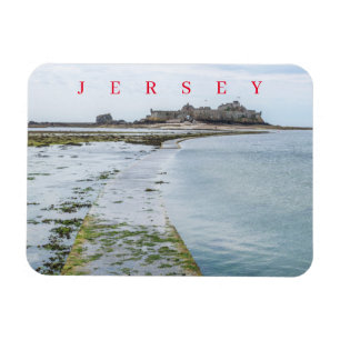 Magnet Flexible Magnat de la chaussée du château Jersey Elizabeth