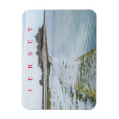 Magnet Flexible Magnat de la chaussée du château Jersey Elizabeth (Vertical)